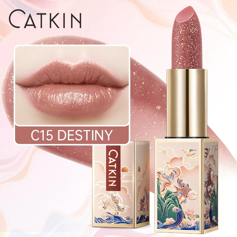 Balsam do ust CATKIN — nawilżający i naprawczy, różowy przezroczysty Czekolada