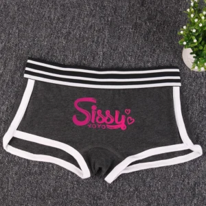 Bawełniane bokserki damskie w stylu boyshorts Ciemnoszary