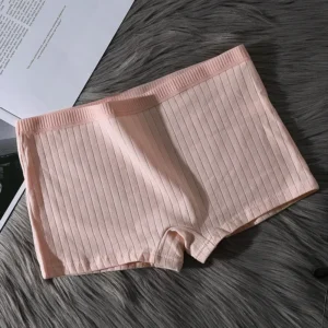 Bawełniane bokserki damskie pod spódnicę bezszwowe Różowy