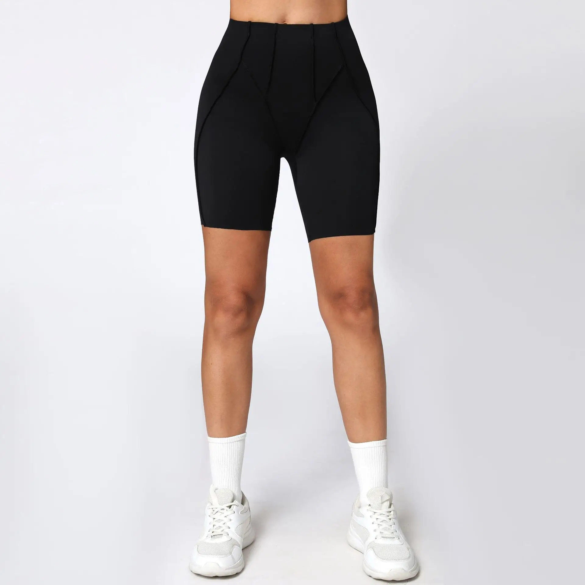 Bezszwowe legginsy joga push-up podnoszące pośladki premium Atrament niebieski