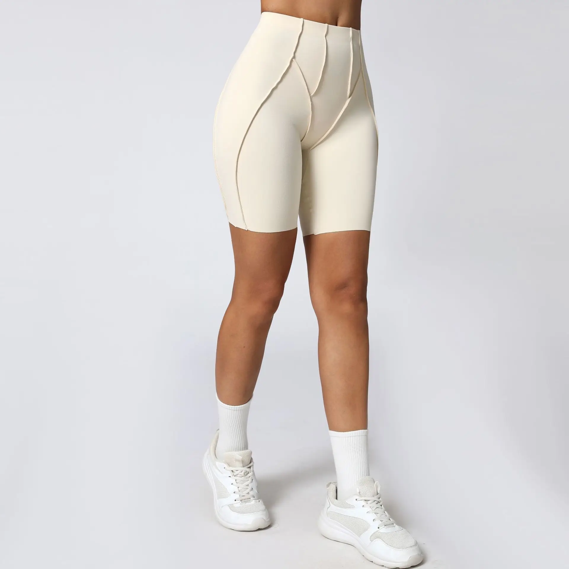 Bezszwowe legginsy joga push-up podnoszące pośladki premium Zielony mech
