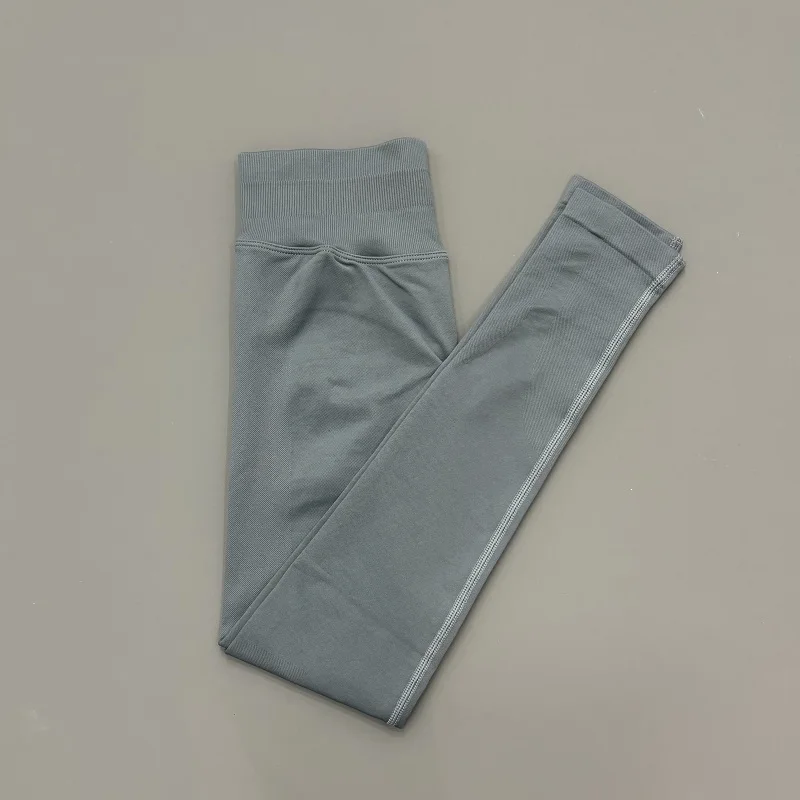 Bezszwowe legginsy kompresyjne damskie na siłownię i bieganie Różowy