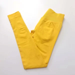 Bezszwowe legginsy sportowe Scrunch Bum damskie z prążkowaną gumką Ciemny niebieski
