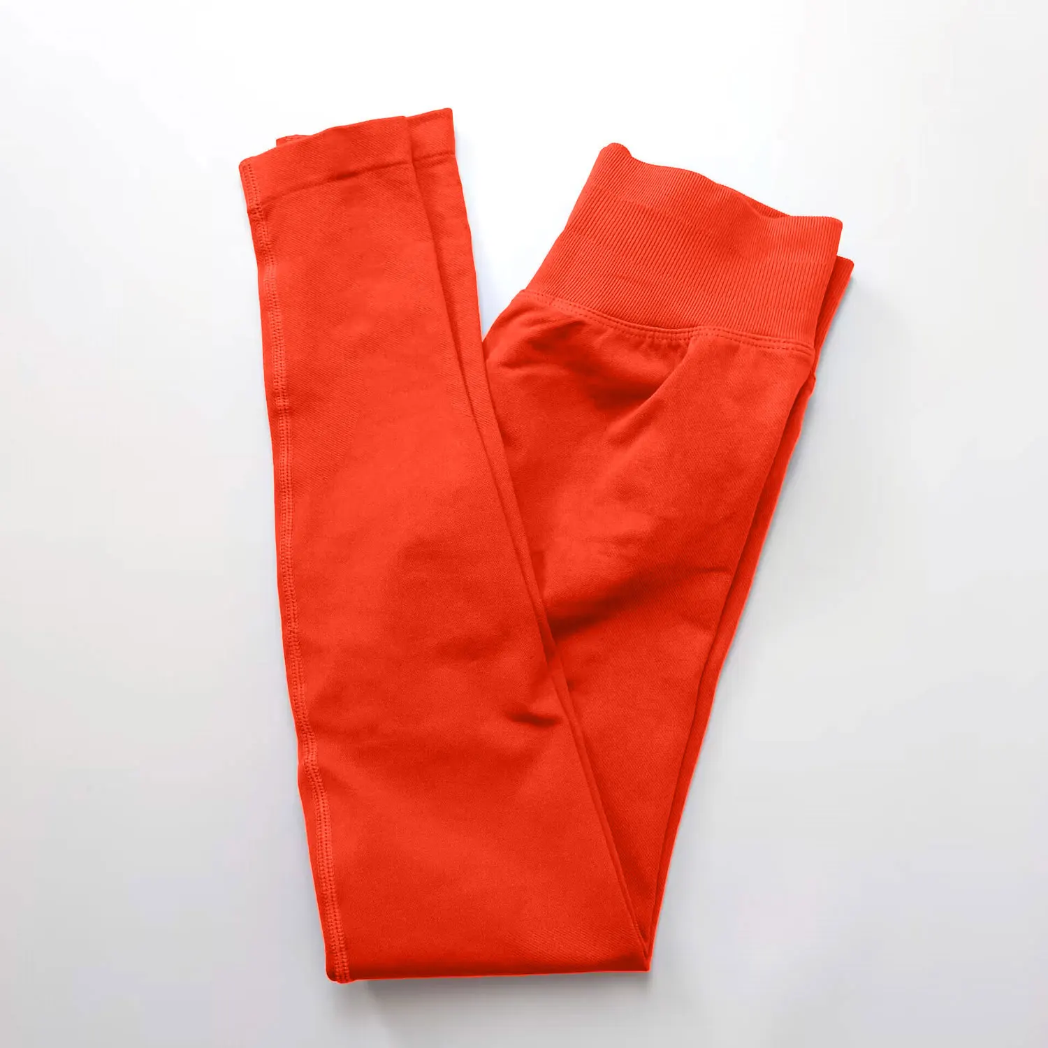 Bezszwowe legginsy sportowe Scrunch Bum damskie z prążkowaną gumką Niebieski robotnik