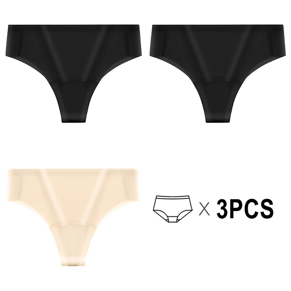 Bezszwowe stringi antycameltoe pod legginsy Armijna zieleń