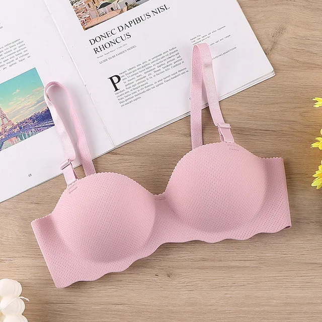 Bezszwowy biustonosz bralette z odpinanymi ramiączkami Złoto