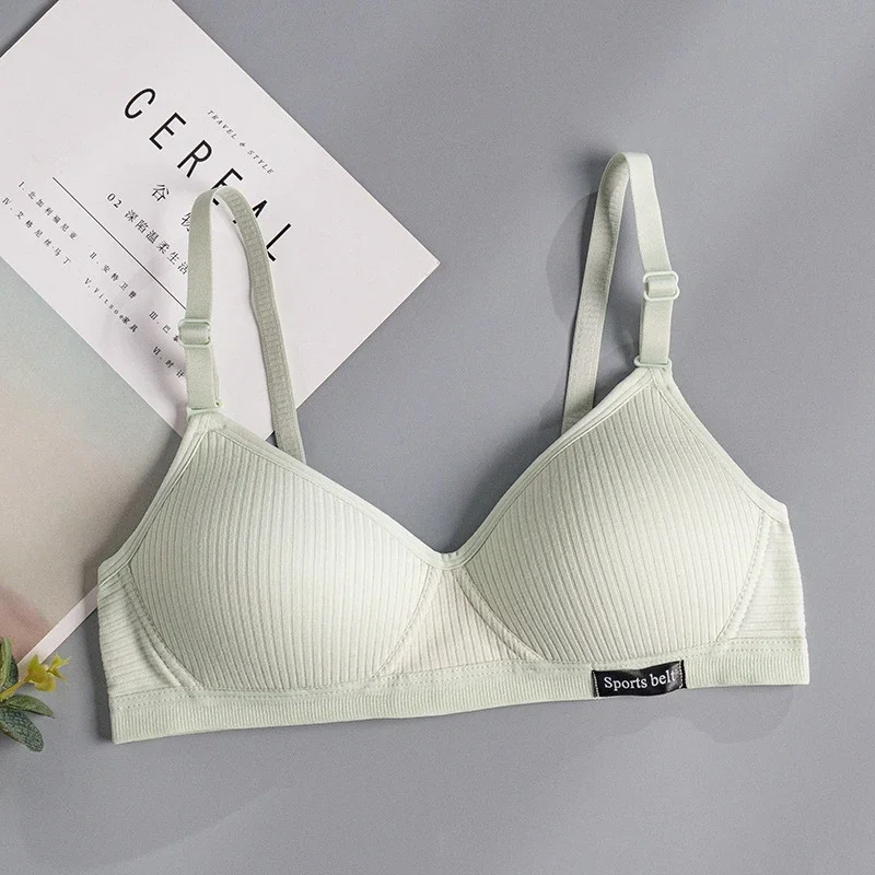 Bezszwowy biustonosz bralette w serek bez fiszbin Brązowy