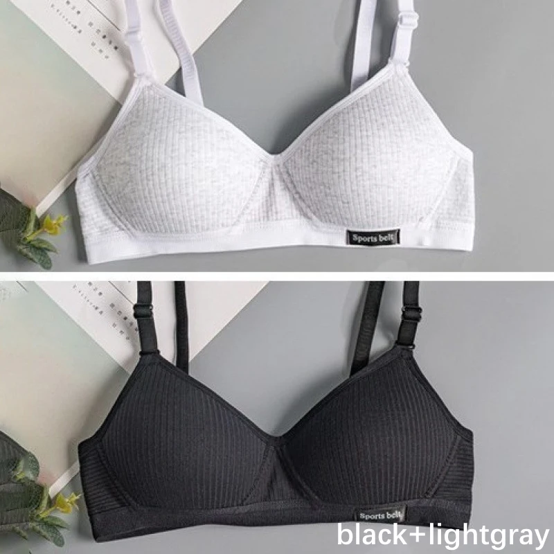 Bezszwowy biustonosz bralette w serek bez fiszbin Szary