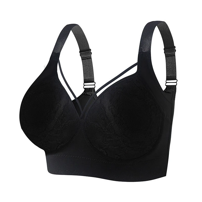 Bezszwowy biustonosz push-up plus size z głęboką miseczką Beżowy