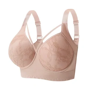 Bezszwowy biustonosz push-up plus size z głęboką miseczką Czarny