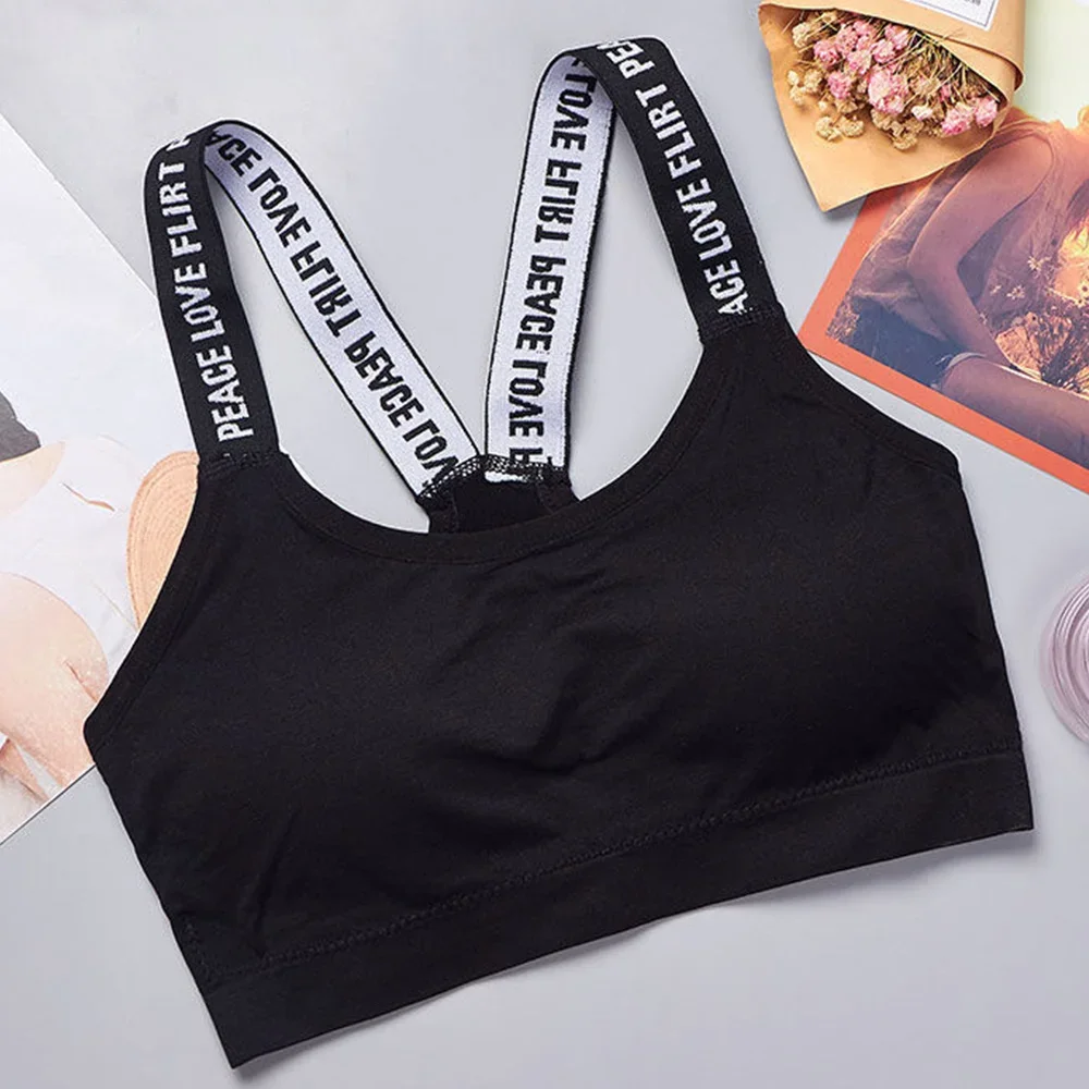 Bezszwowy crop top sportowy z szerokimi ramiączkami Niebieski