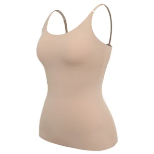 Bezszwowy top modelujący z kontrolą brzucha Nude