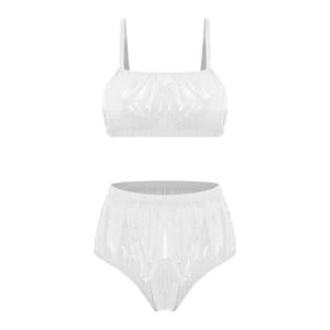 Bikini bez fiszbinów miękki stanik i elastyczne majtki Niebieski