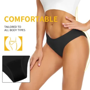 Bikini menstruacyjne majtki kąpielowe na okres dla kobiet Czarny