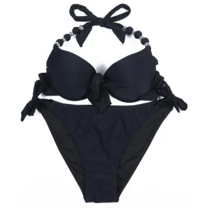 Bikini push-up brazylijskie duże rozmiary damskie EONAR Szary