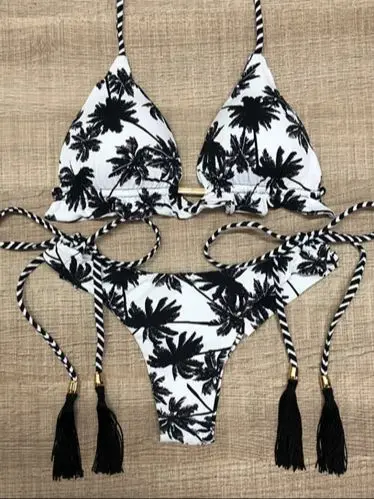 Bikini push-up z efektem unoszenia biustu Jasny zielony