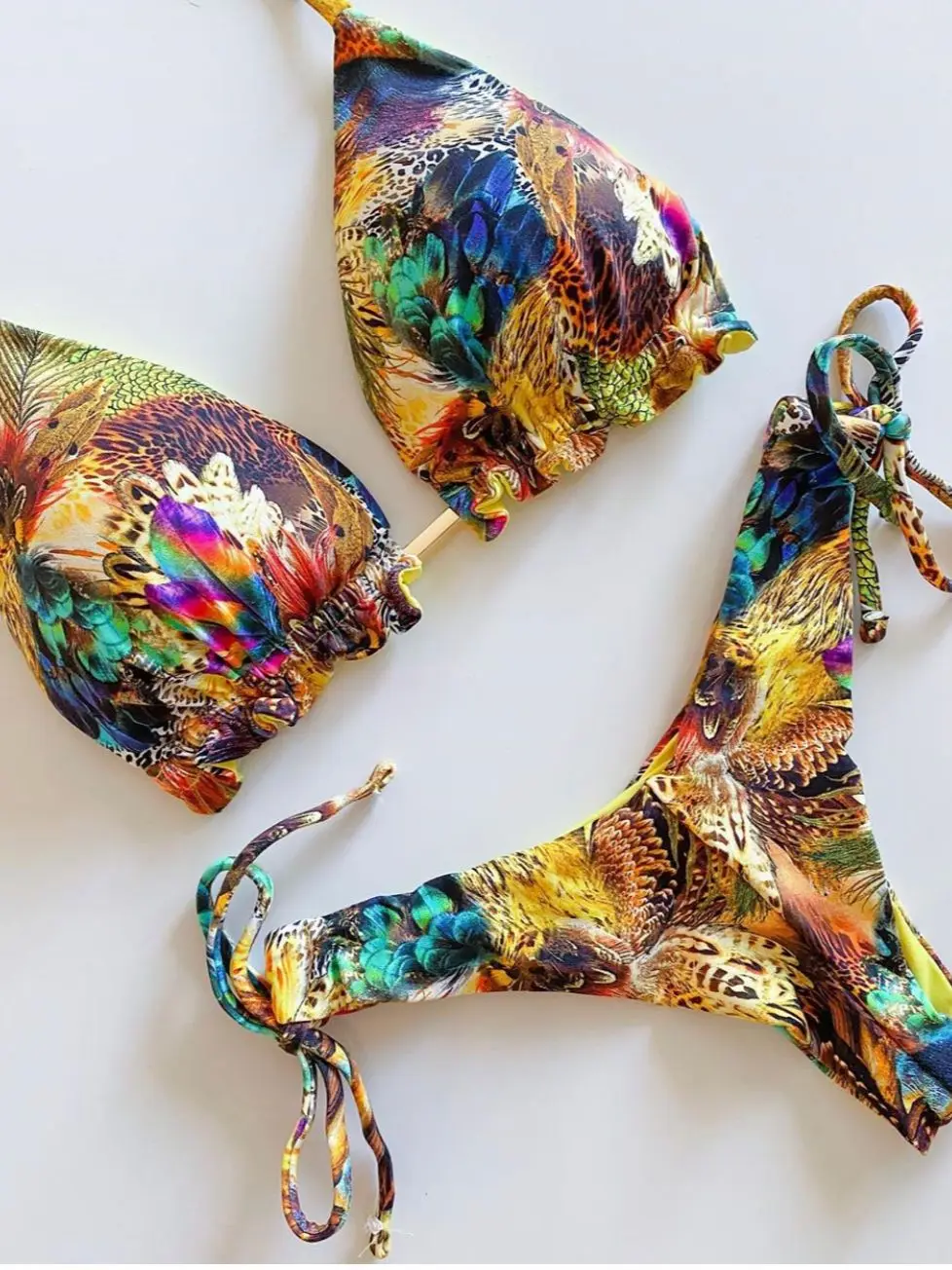 Bikini push-up z efektem unoszenia biustu Lawenda