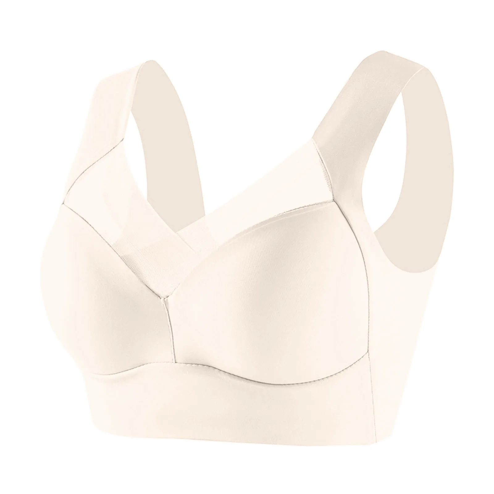 Biustonosz bralette crop top bez fiszbin - oddychający Armijna zieleń