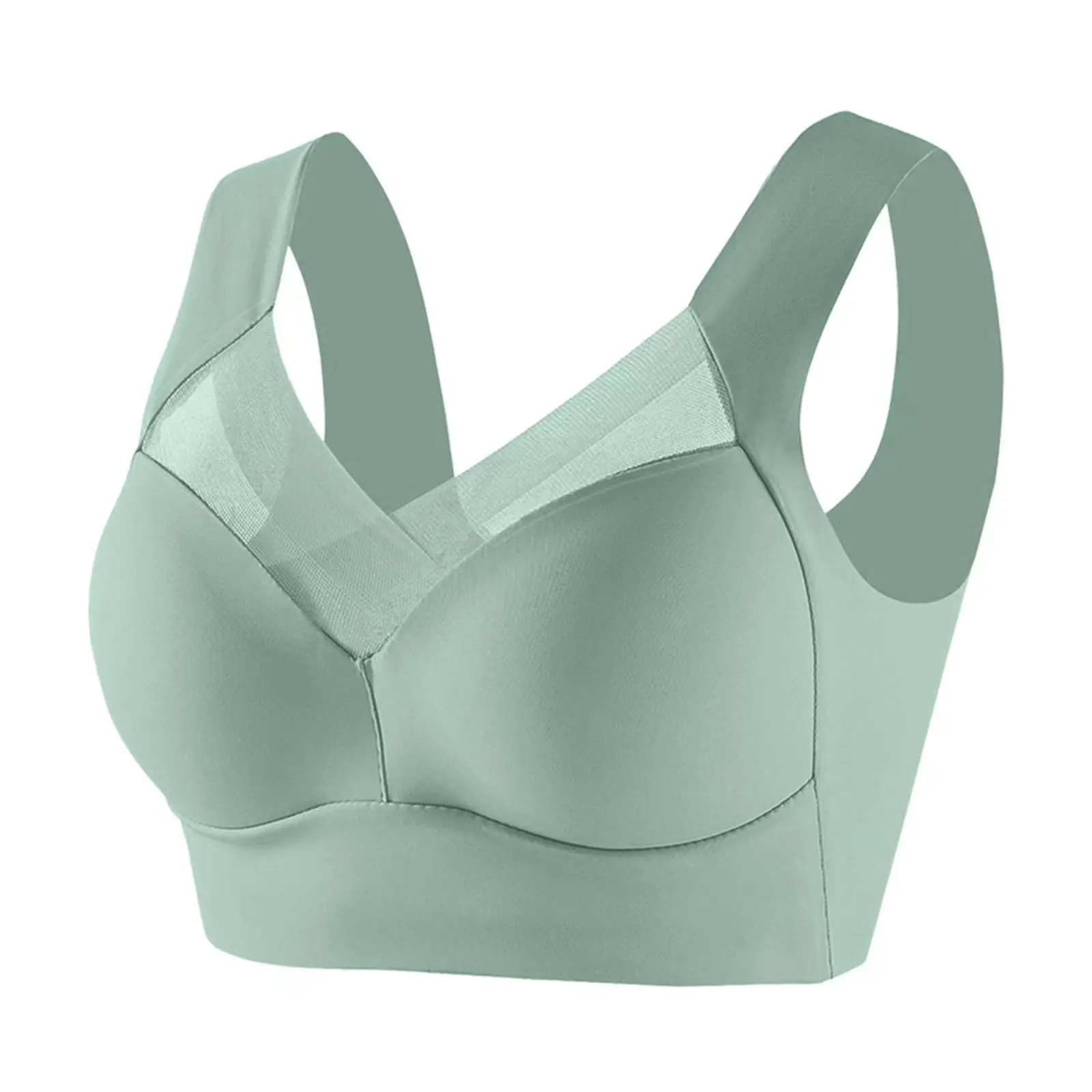 Biustonosz bralette crop top bez fiszbin - oddychający Ciemnoszary