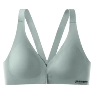 Biustonosz plus size z zapięciem z przodu regulowany — sportowy i oddychający Brązowy