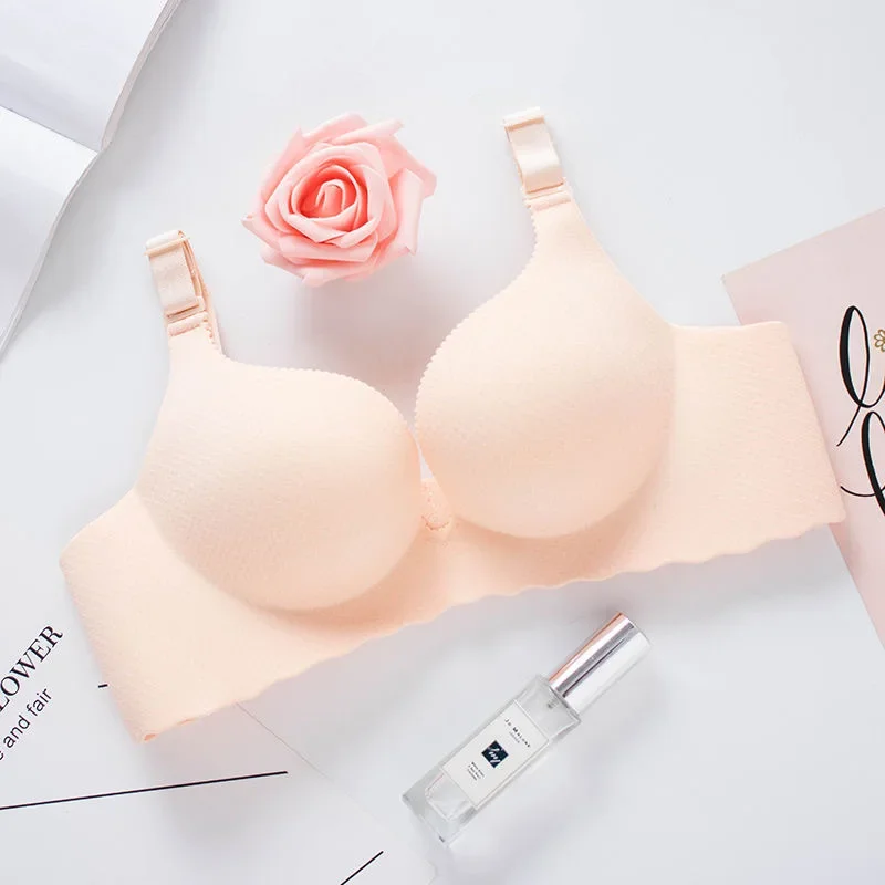 Biustonosz push up z grubymi wkładkami 8 cm Błękitny