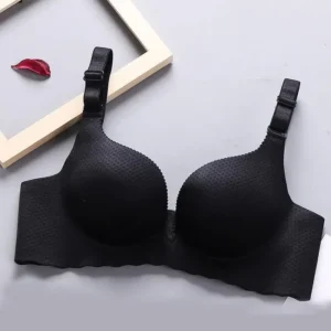 Biustonosz push-up dla małego biustu z grubą wkładką Błękitny