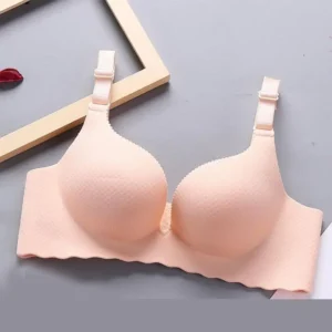 Biustonosz push up T-shirt dla małego biustu 6 cm Brązowy