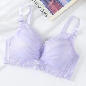 Biustonosz ultra push up 8 cm wkładki dla miseczek A/B Lawenda