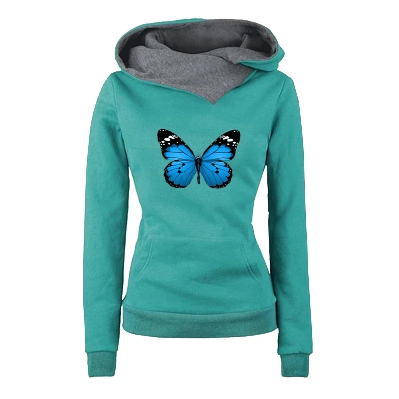 Bluza dresowa z długim rękawem na co dzień — jogging i casual Armijna zieleń