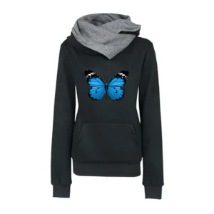Bluza dresowa z długim rękawem na co dzień — jogging i casual Turkusowy