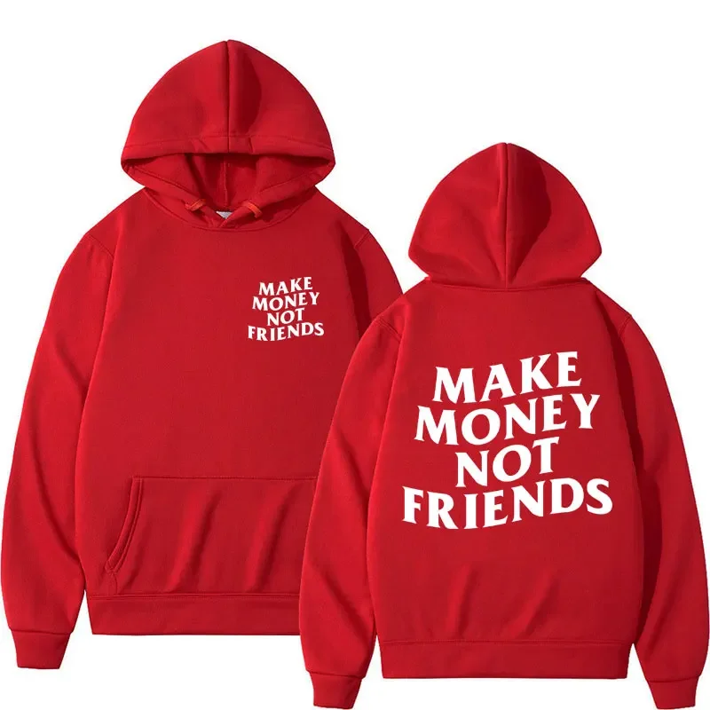 Bluza z napisem I Need Money oversize streetwear Beżowy