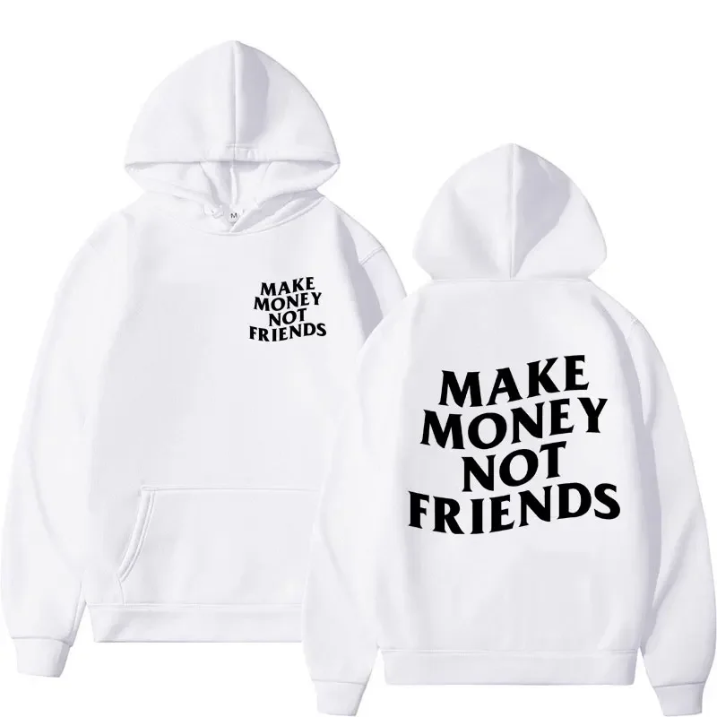 Bluza z napisem I Need Money oversize streetwear Błękitny