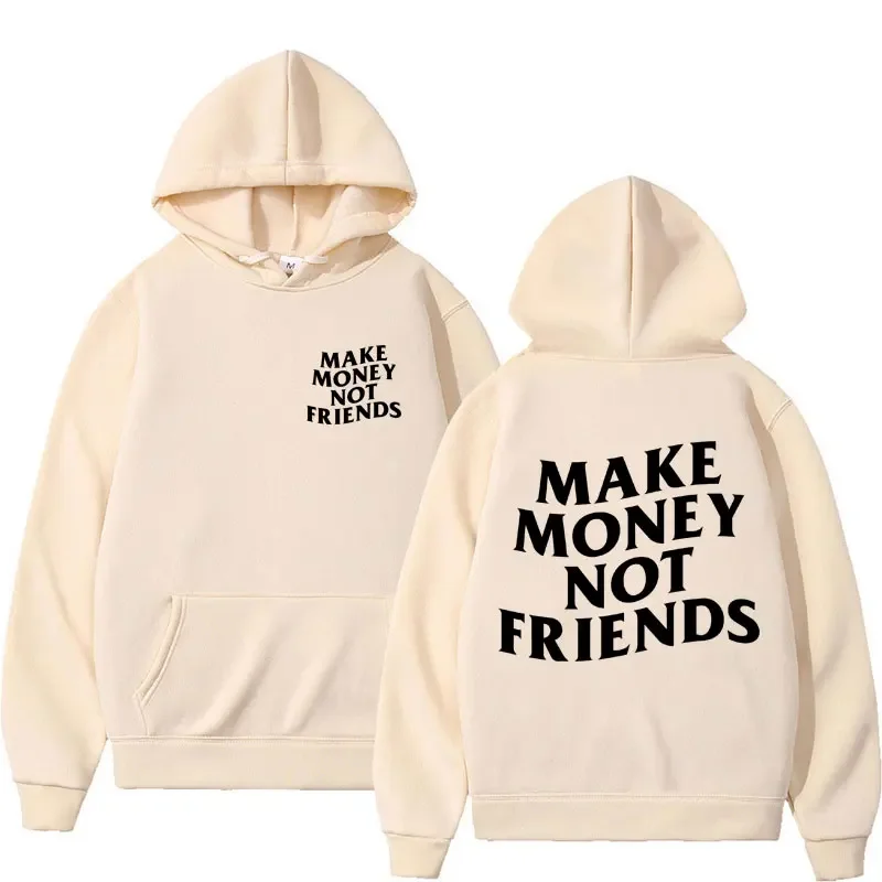 Bluza z napisem I Need Money oversize streetwear Szary