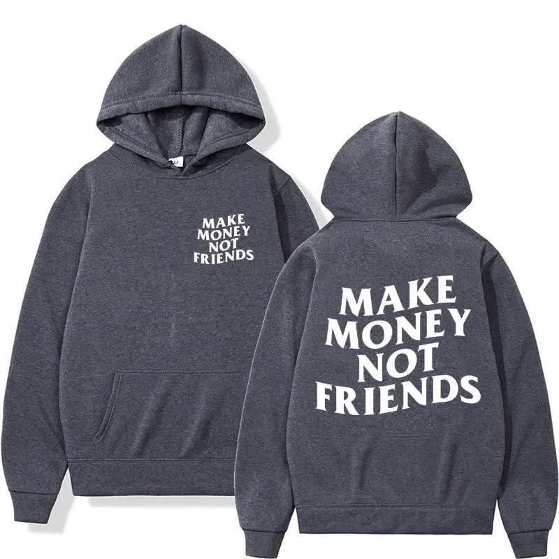 Bluza z napisem I Need Money oversize streetwear Złoto