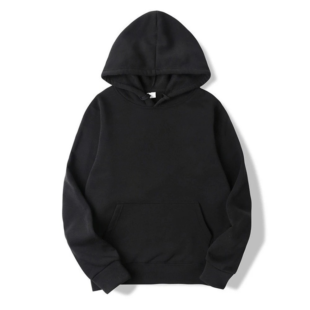 Bluza oversize z kapturem w jednolitym kolorze Czarny