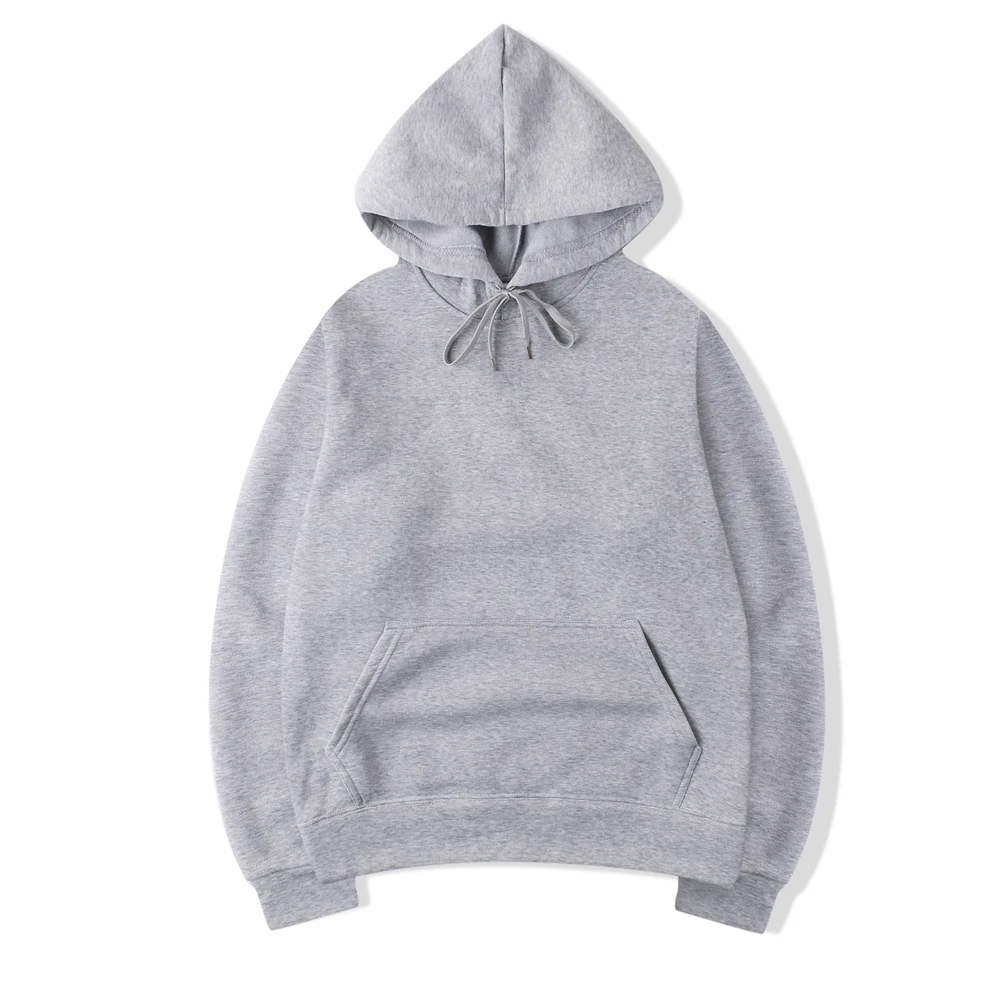 Bluza oversize z kapturem w jednolitym kolorze Szary
