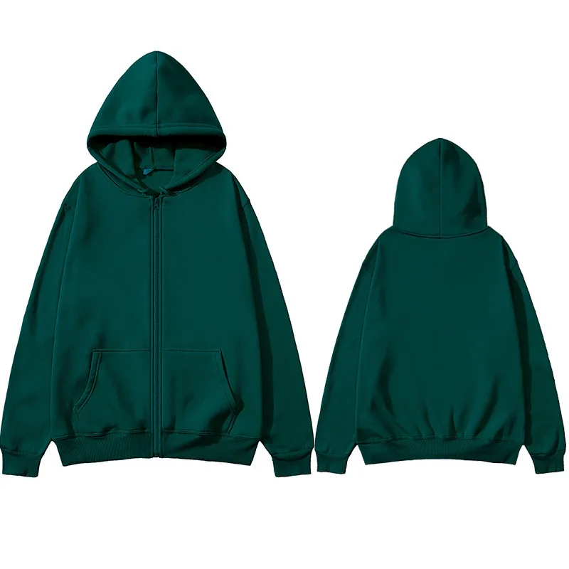 Bluza z kapturem streetwear damska na zamek Zielony