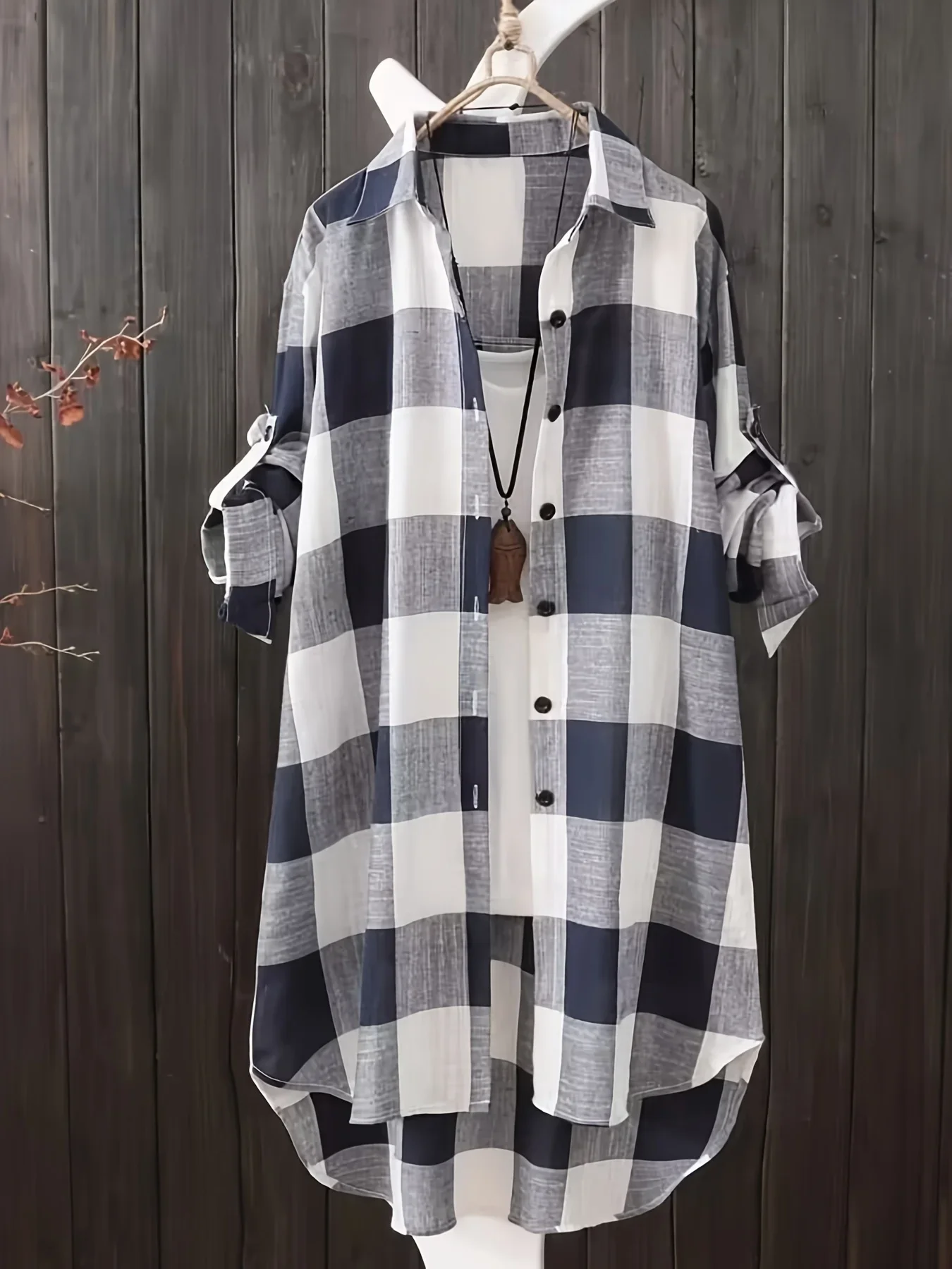 Bluzka damska w paski plus size w stylu koreańskim Srebrny #