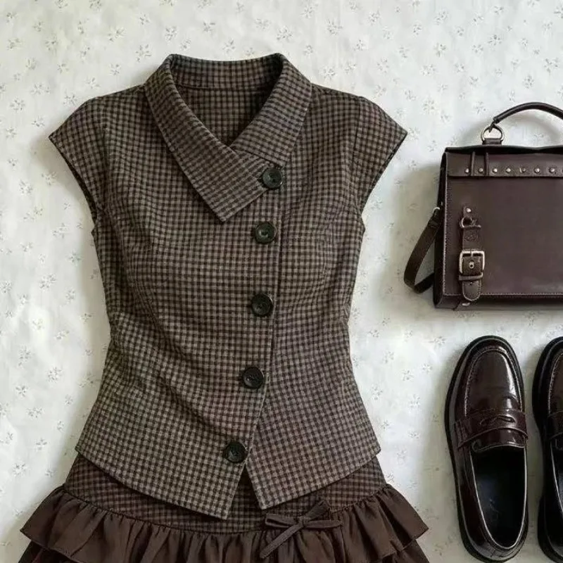 Bluzka damska Y2K z falbankami w stylu Harajuku 4953