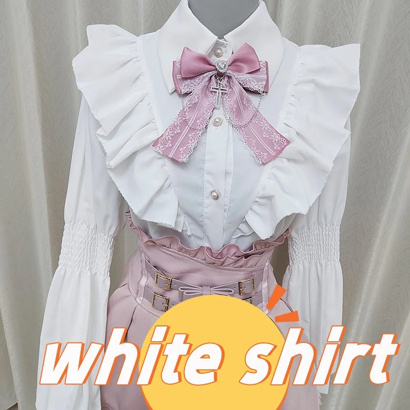Bluzka Kawaii Lolita z długim rękawem w stylu japońskim Brązowy