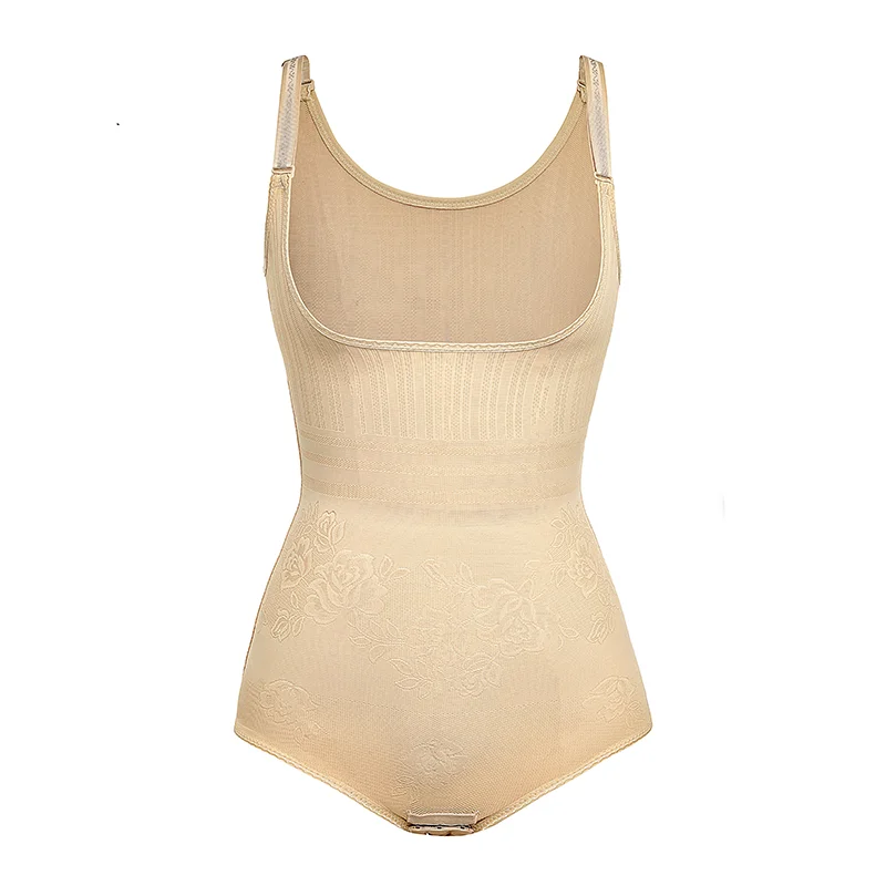 Body modelujące brzuch i talię z gorsetem i stringami shapewear Błękitny