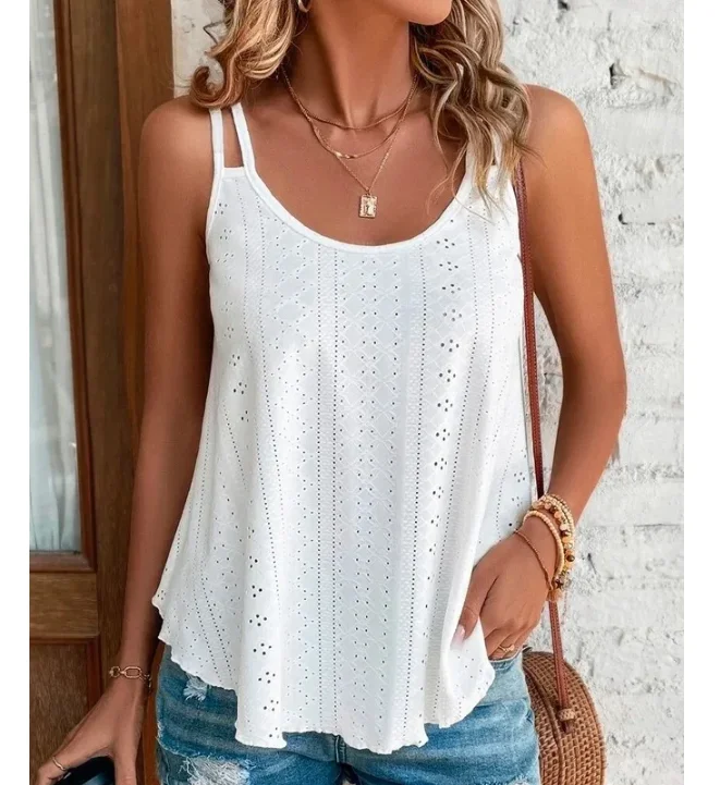 Boho top z wycięciem na plażę i lato Khaki