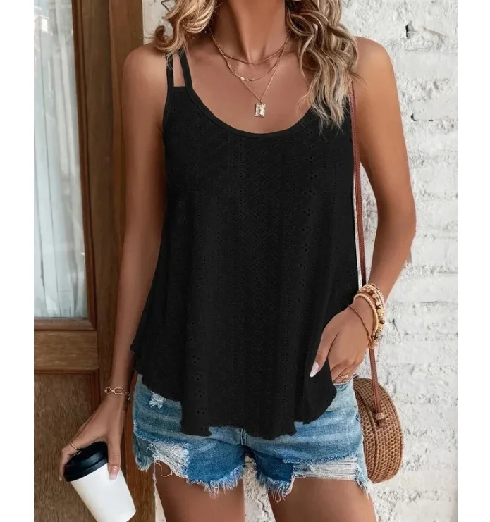 Boho top z wycięciem na plażę i lato Zielony