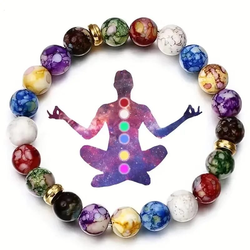 Bransoletka z kamienia wulkanicznego - reiki i medytacja, unisex Czerwony