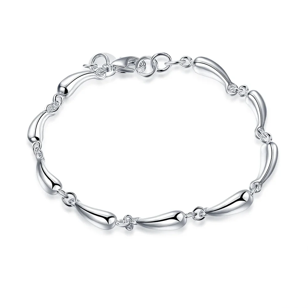 Bransoletka srebrna skręcona lina 925 – 4 mm twist rope Jasny