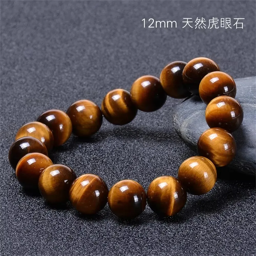 Bransoletka z tygrysiego oka z naturalnych kamieni Vermeil