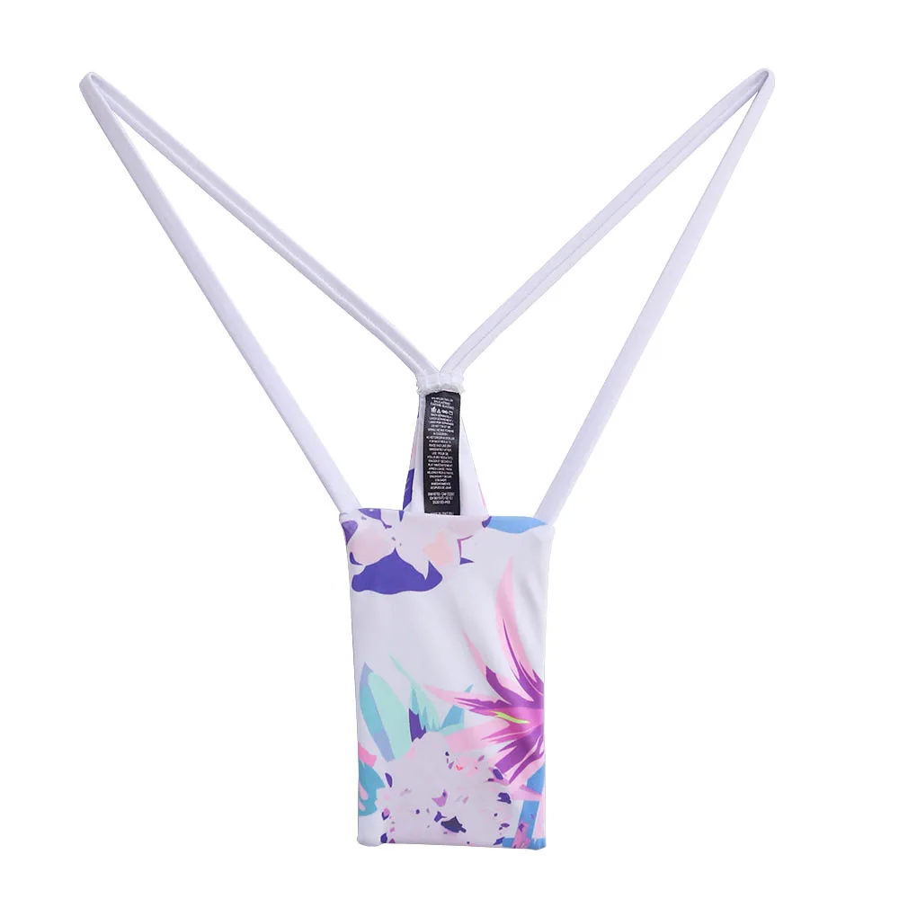 Brazylijskie stringi do bikini mikro przezroczyste Niebieski