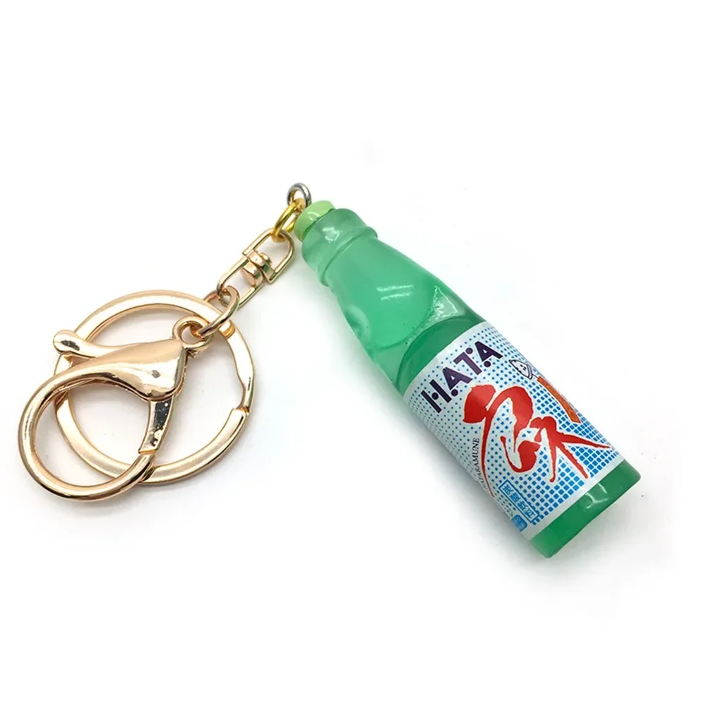 Breloczek japońska sodówka Ramune — miniaturowy wisiorek do torby Niebieski