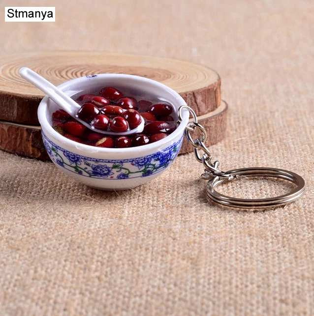 Brelok miska zupy z makaronem chińska porcelana Kolba