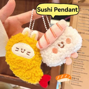 Brelok do plecaka pluszowa lalka sushi Różowy